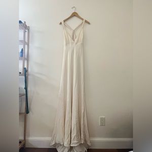 J crew white wedding dress